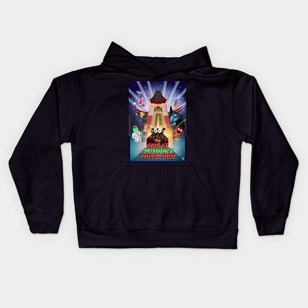 The Great Muppet Movie Ride Kids Hoodie by Drawn By Bryan